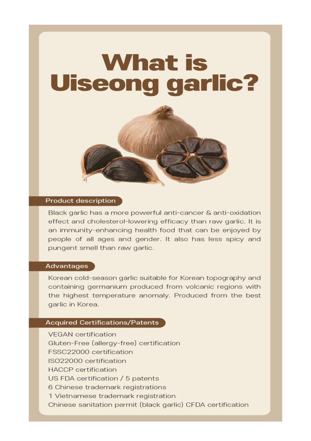 Peeled Black Garlic Rasa Sayang 2U your trusted quality partner